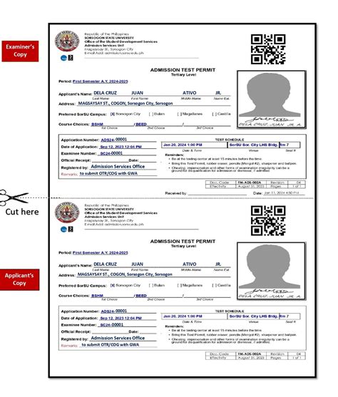 sorsogon state university entrance exam result 2024|Online Pre.